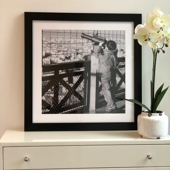 Eiffel Tower Lookout - Photo Print w/ Black Frame - Picture 2 of 4
